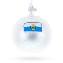 San Marino Glass Ball Christmas Ornament 4 Inches