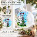 San Marino Glass Ball Christmas Ornament 4 Inches