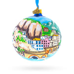 Amalfi Coast, Italy, Glass Ball Christmas Ornament 4 Inches