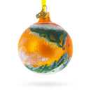 Planet Mars  Glass Ball Christmas Ornament 3.25 Inches