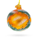 Planet Mars  Glass Ball Christmas Ornament 3.25 Inches