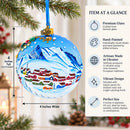 Greenland's Northern Lights Glass Ball Christmas Ornament