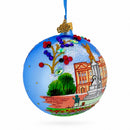 Buckingham Palace, London Landmark, UK Glass Ball Christmas Ornament