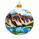 Banff National Park, Alberta, Canada Glass Christmas Ornament