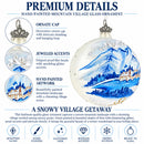 St. Moritz, Switzerland Glass Ball Christmas Ornament