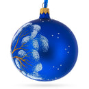 Bird Immersed in a Book Hand-Glass Ball Christmas Ornament 3.25 Inches