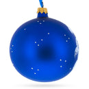 Bird Immersed in a Book Hand-Glass Ball Christmas Ornament 3.25 Inches