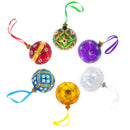 African Sunset with Giraffe and Tree Glass Ball Christmas Ornament 3.25 Inches
