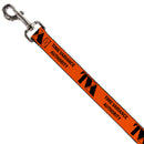 Dog Leash - Loki Series TVA TIME VARIANCE AUTHORITY Text Orange/Black