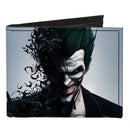 Canvas Bi-Fold Wallet - Joker Face Bats + BATMAN ARKHAM ORIGINS