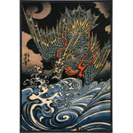 Kuniyoshi Utagawa "Dragon in the Sea" Poster Print