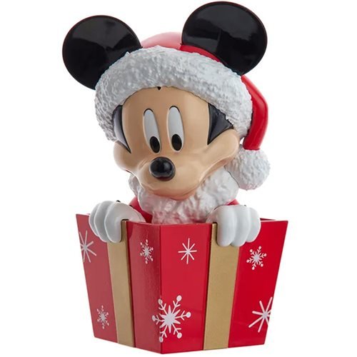 Kurt Adler - Mickey Mouse in Present 8-Inch Tree Topper