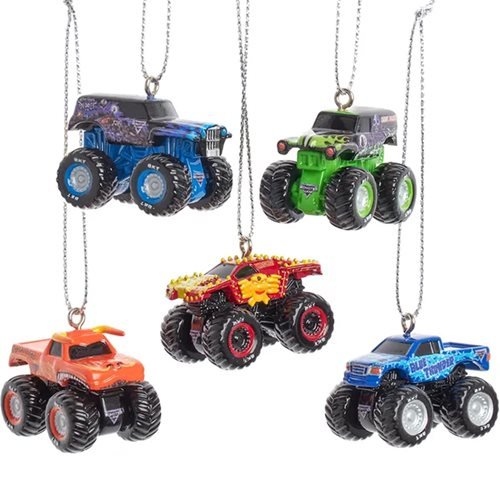 Kurt Adler - Monster Jam Miniature Ornament 5-Pack Set