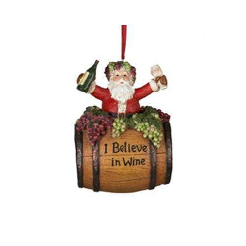 Kurt Adler - Santa Wine Barrel 4