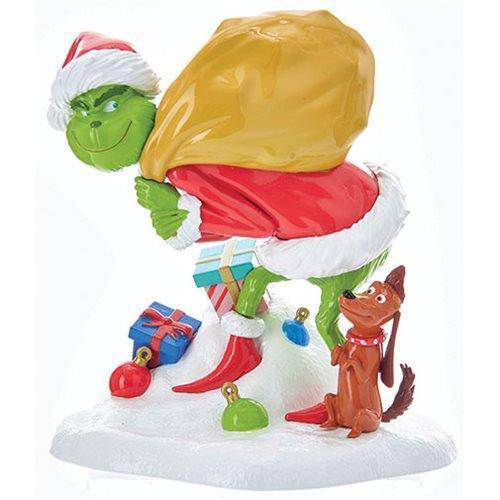 Kurt Adler - The Grinch and Max Plastic Statue