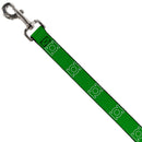 Dog Leash - Green Lantern Logo Green/White