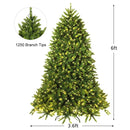 Premium Hinged Artificial Fir Christmas Tree with LED Lights