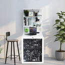 Convertible Wall Mounted Table with A Chalkboard