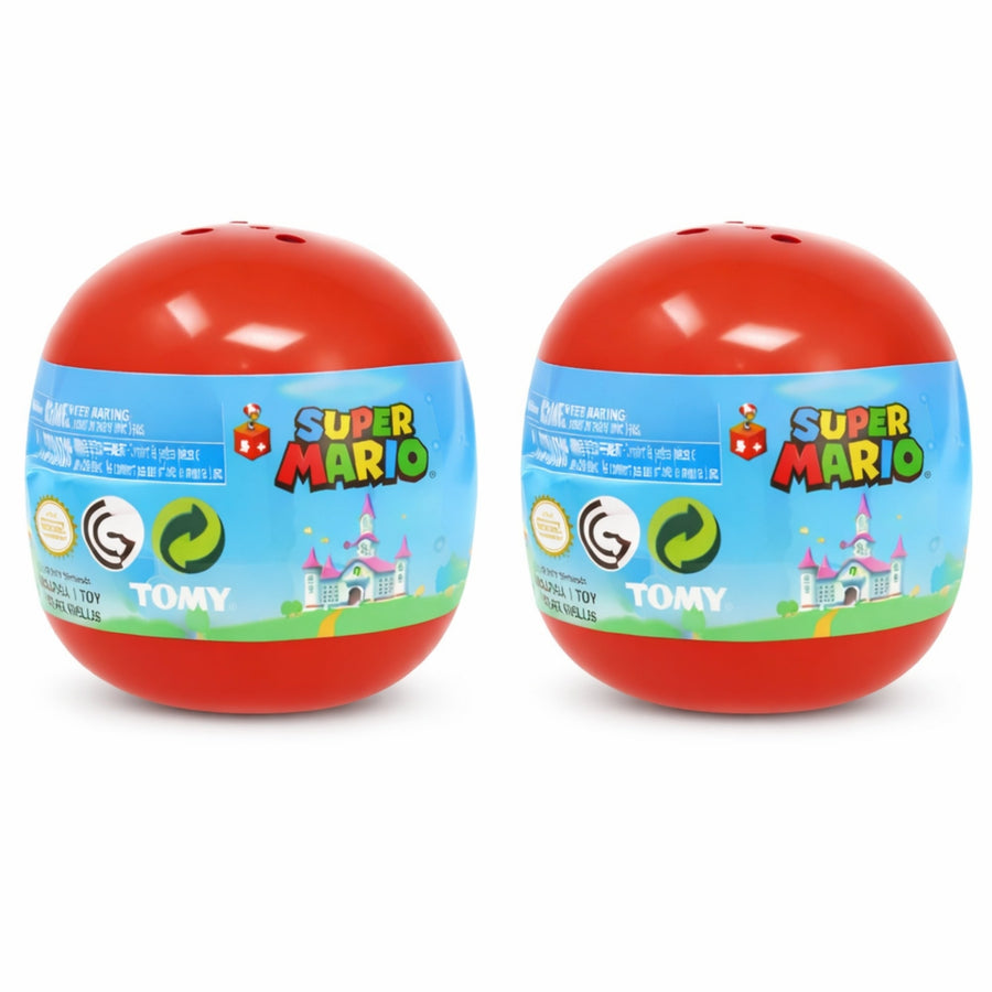 Set of 2 Super Mario Buildable Figures Mystery Collectible with Random Capsules