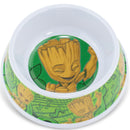 Single Melamine Pet Bowl - 7.5 (16oz) - Groot Happy Pose + Groot Poses Music Notes Greens