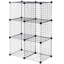 DIY 6 Metal Wire Free Standing Modular Storage Cubes