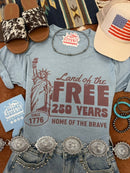 Land of the Free 250 Years Graphic Tee