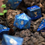 Lapis Lazuli Stone Dice Set