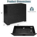 2-Drawer Lateral File Cabinet with Adjustable Bars for Home and Office
