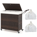 Laundry Hamper with Wheels and Lid