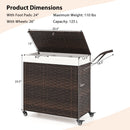 Laundry Hamper with Wheels and Lid