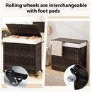 Laundry Hamper with Wheels and Lid