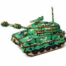 Tank Model Kit - Wooden Laser-Cut 3D Puzzle (137 Pcs)