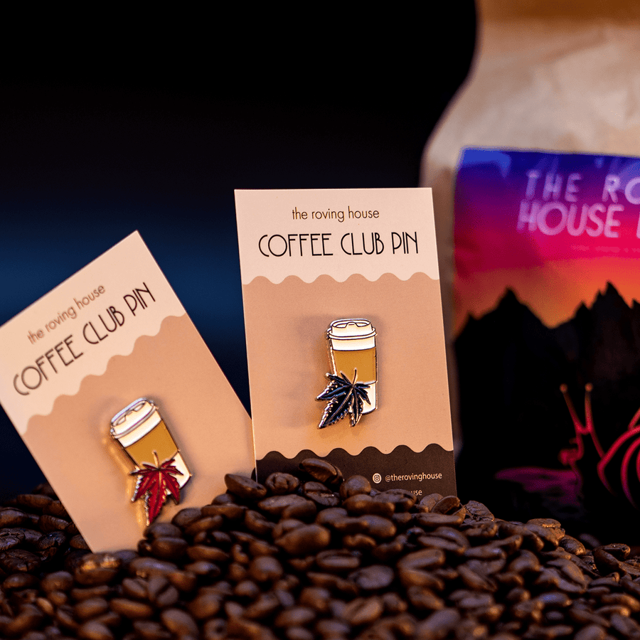 Cup & Color-changing Leaf | Coffee Club Enamel Pin