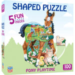 Pony Playtime - 100 Piece Shaped Jigsaw Puzzle