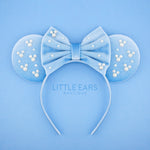 Light Blue Pearls Mickey Ears