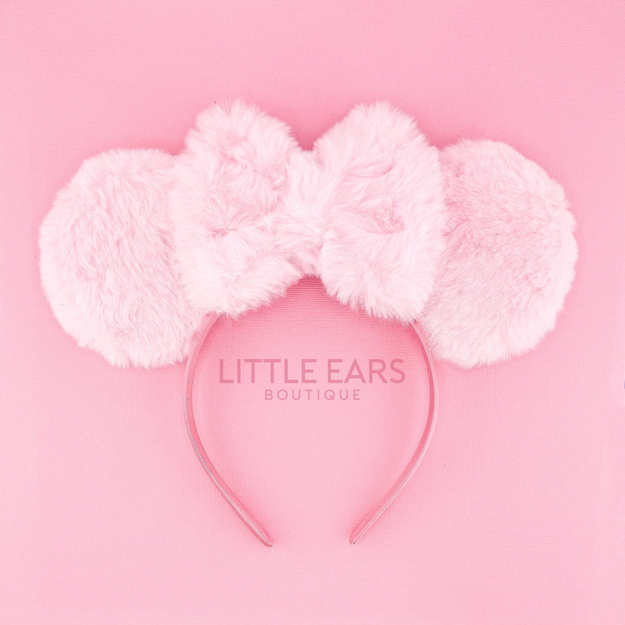 Light Pink Fur Mickey Ears