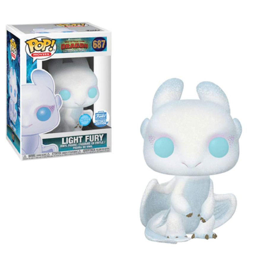 Funko POP! How To Train Your Dragon - Light Fury (Glitter) Vinyl Figure #687 Funko-Shop Exclusive [READ DESCRIPTION]