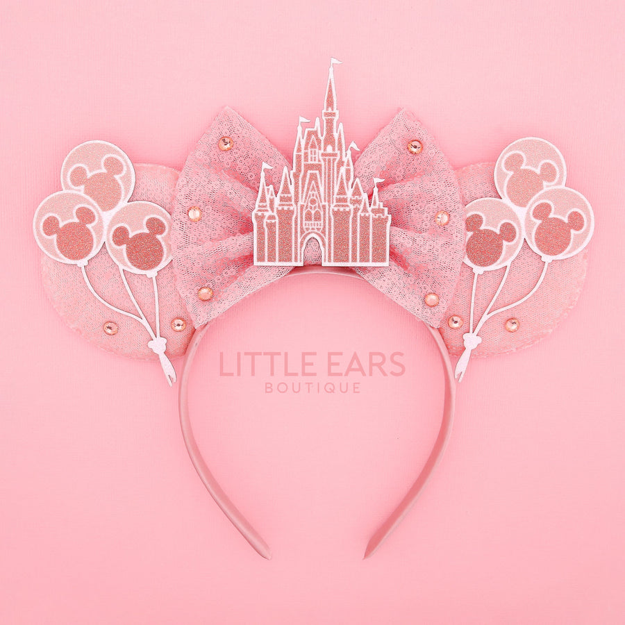 Rose Gold Castle Mickey Ears