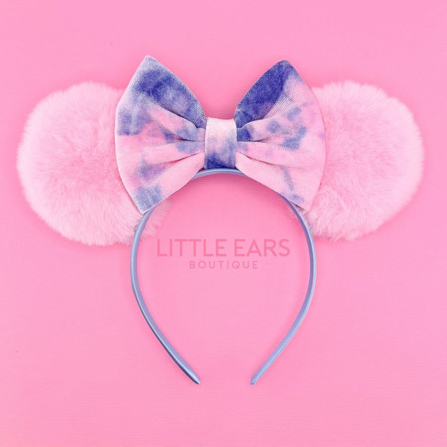 Sorbet Tie Dye & Pink Fur Ears