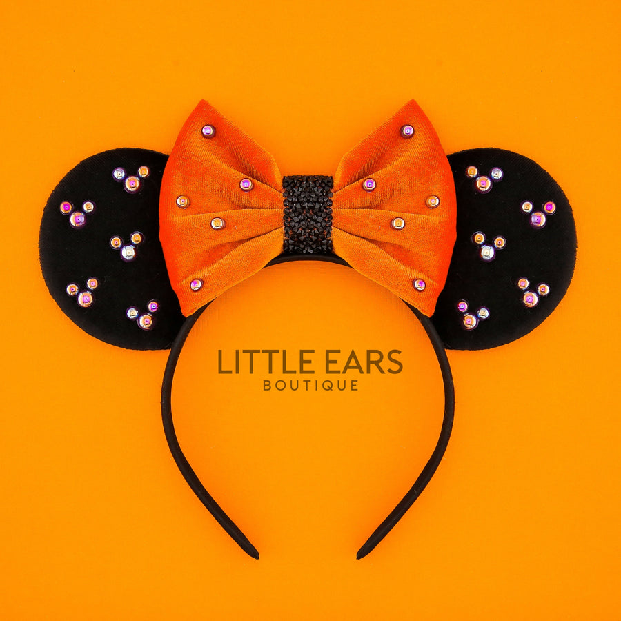 Halloween Pearls Orange Ears