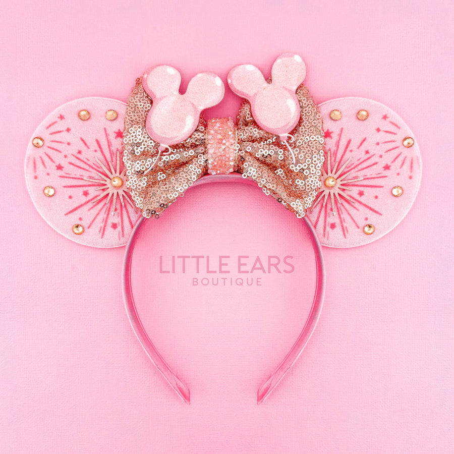 Rose & Pink Balloons Ears