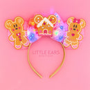 Light Up Pink Ginger Christmas Ears