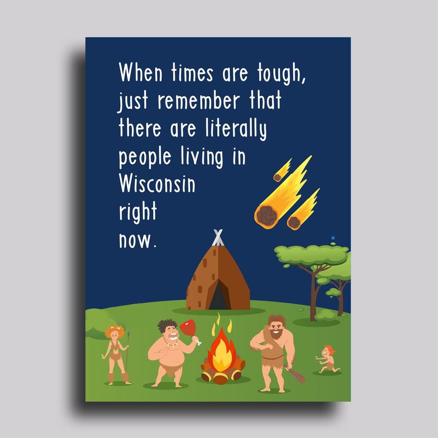 Living In Wisconsin Greeting Card Sympathy