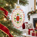 1894 Renaissance Royal Egg Glass Ornament 4 Inches