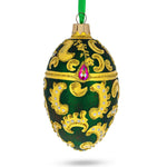 1891 Memory of Azov Royal Glass Egg Ornament 4 Inches