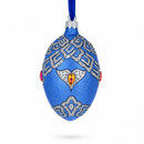 French Designer Riders of the Knights Bracelet Glass Egg Christmas Ornament 4 Inches