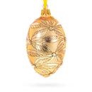 Jeweled Waves on Champagne Glass Egg Ornament 4 Inches