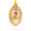 Jeweled Waves on Champagne Glass Egg Ornament 4 Inches