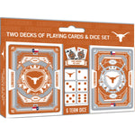 Texas Longhorns - 2-Pack Playing Cards & Dice Set