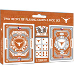 Texas Longhorns - 2-Pack Playing Cards & Dice Set